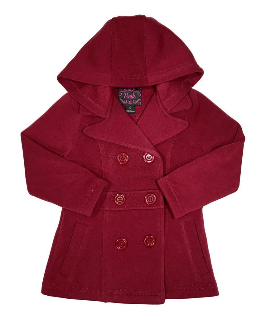 unikinc - Girl Fleece Coat With Hood - Unikinc