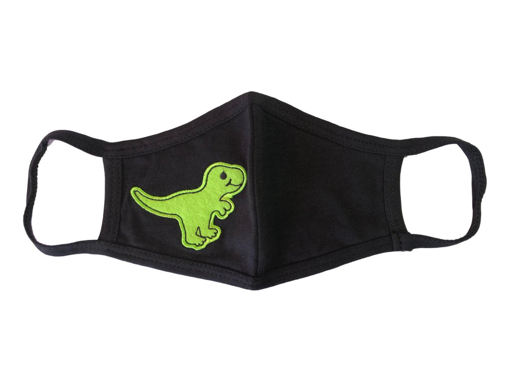 T-Rex Face Mask, Cotton, 2 layers, Washable, Reusable Mask, Youth Size