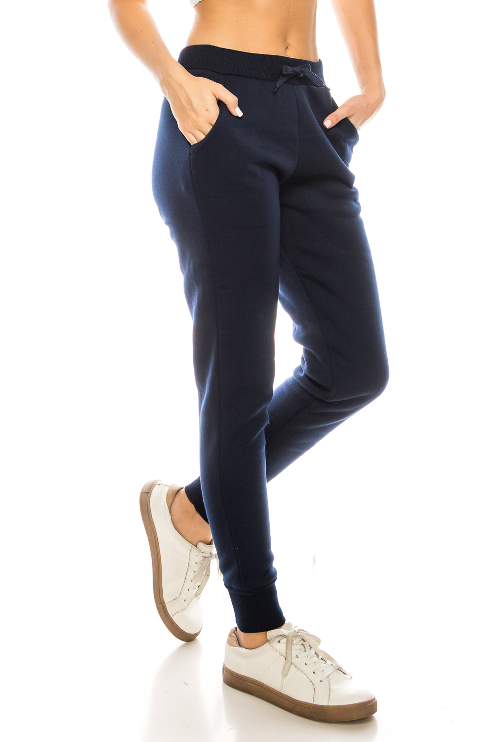 Women's Joggers Sweat Pants With Drawstring Waist Burgundy WP31