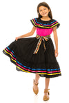 Girl's Traditional Mexican Cinco De Mayo Fiesta Dress 4-14