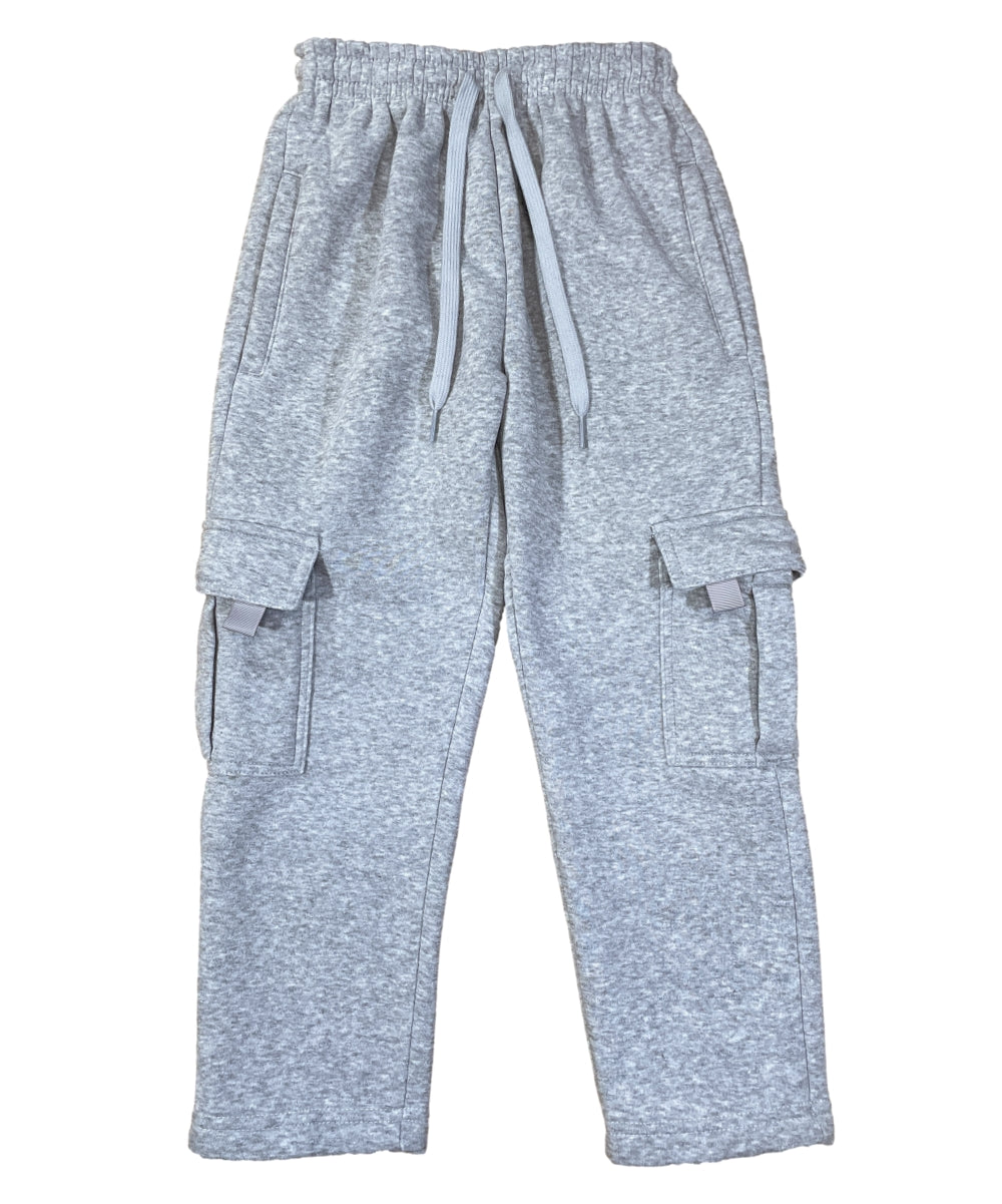 Fleece Pull On Cargo Sweatpants  BCF22 Black