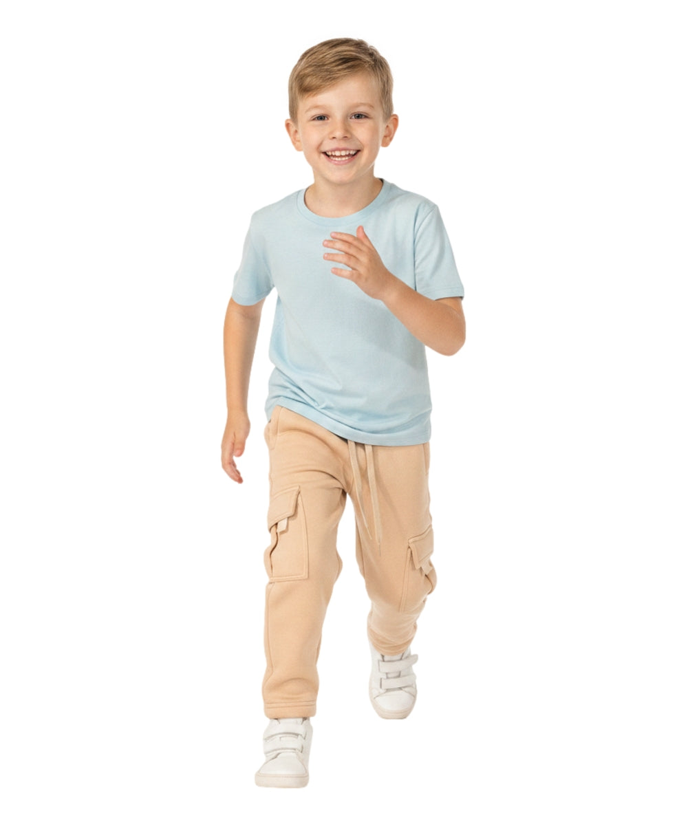 Fleece Pull On Cargo Sweatpants  BCF22 Camel