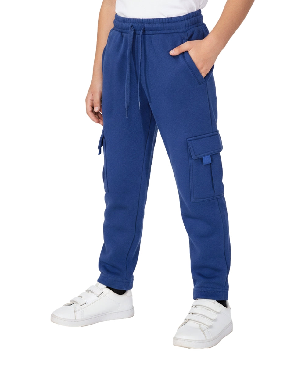 Fleece Pull On Cargo Sweatpants  BCF22 Navy