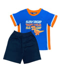 Boy Soccer cargo short set Grey BS22602