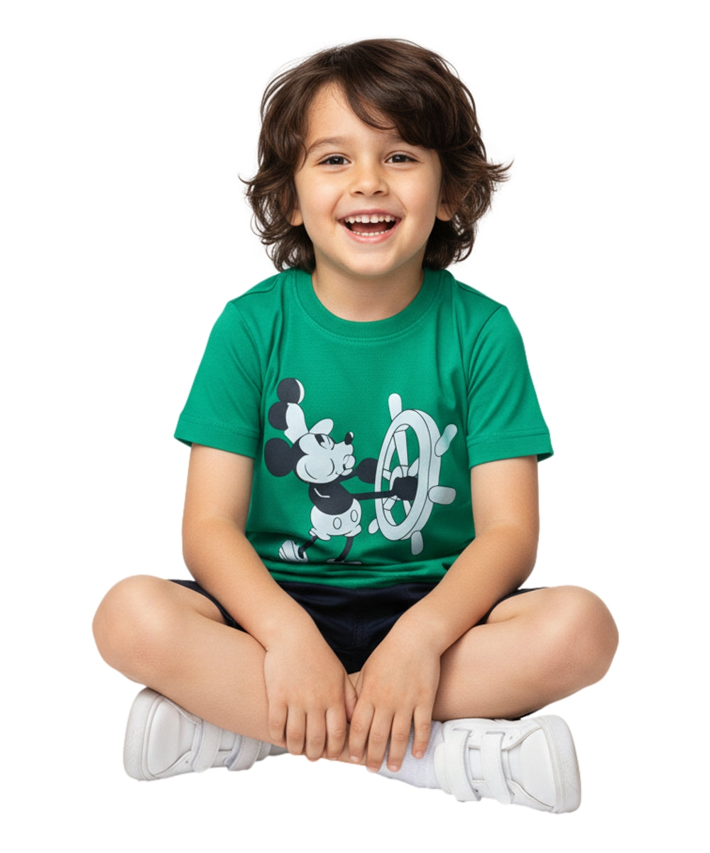 Boys Mouse Short Set Green BS2480