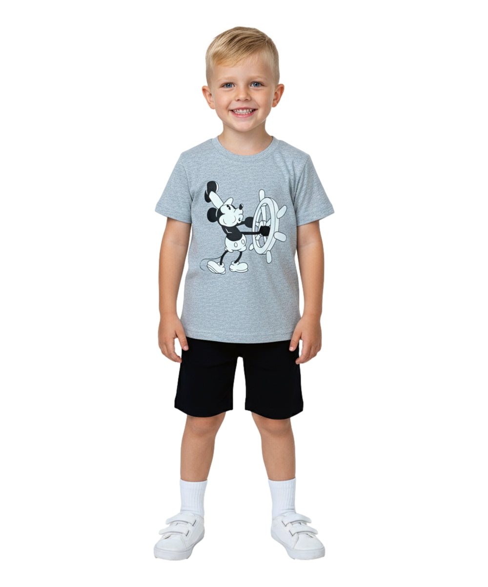 Boys Mouse Short Set Grey BS2480
