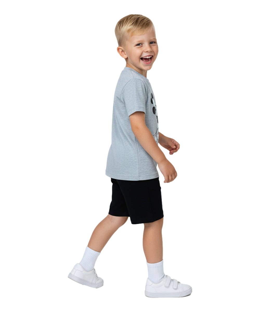 Boys Mouse Short Set Grey BS2480