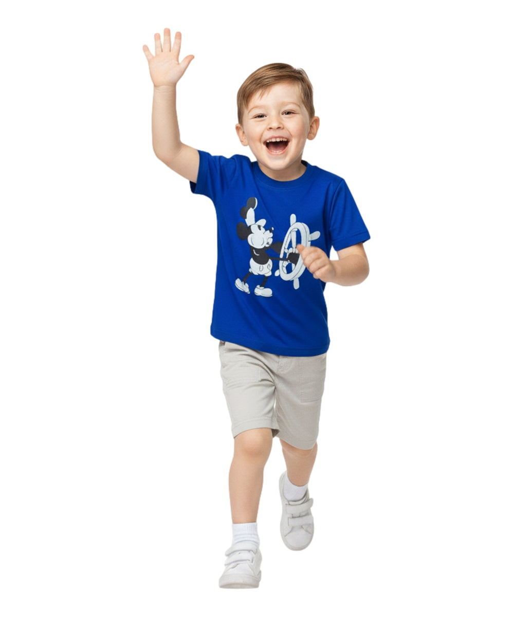 Boys Steamboat Willie Short Set Royal BS2480