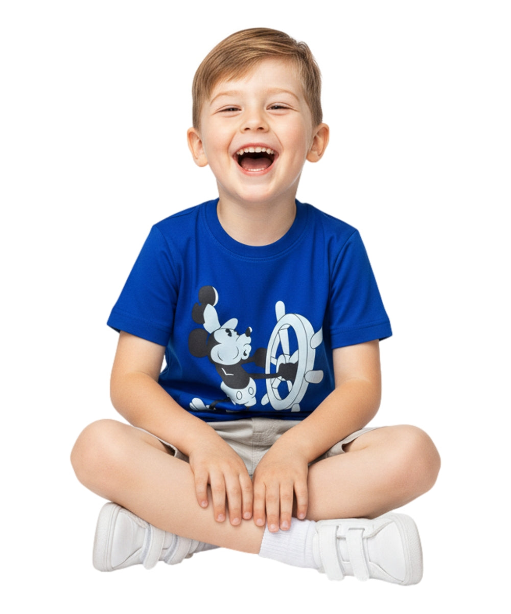 Boys Steamboat Willie Short Set Royal BS2480