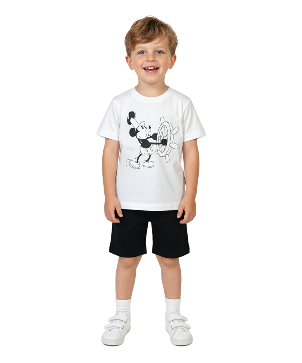 Boys Mouse Short Set White BS2480