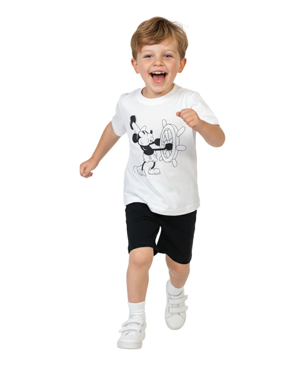 Boys Mouse Short Set White BS2480