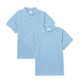 Boy's Premium Quality Pique Polo Uniform Shirt Short Sleeve Black 2Pack 5-18 BSU01