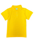 Boy's Premium Quality Pique Polo Uniform Shirt Short Sleeve White  5-18 BSU01