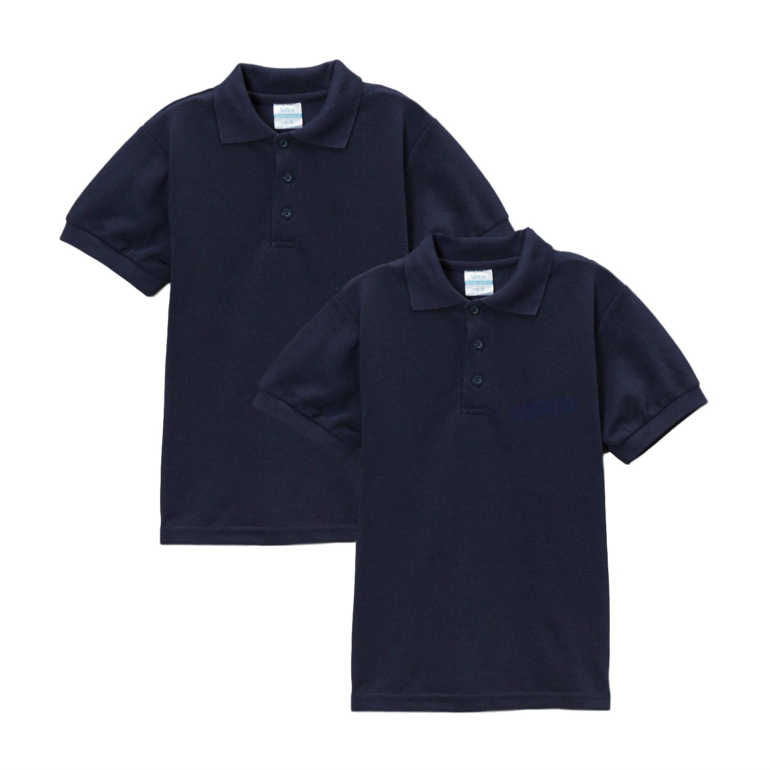 Boy's Premium Quality Pique Polo Uniform Shirt Short Sleeve Sky Blue 2Pack 5-18 BSU01