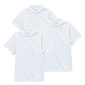 Boy's Premium Quality Pique Polo Uniform Shirt Short Sleeve Sky Blue 3Pack 5-18 BSU01