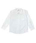 Boy's Premium Quality Uniform Long Sleeve Button Up Shirt White 5-18 BSU07