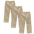 unik Boy's Black Uniform All Elastic Waist Pull-on Pants 4-16 BU03 3 Pack