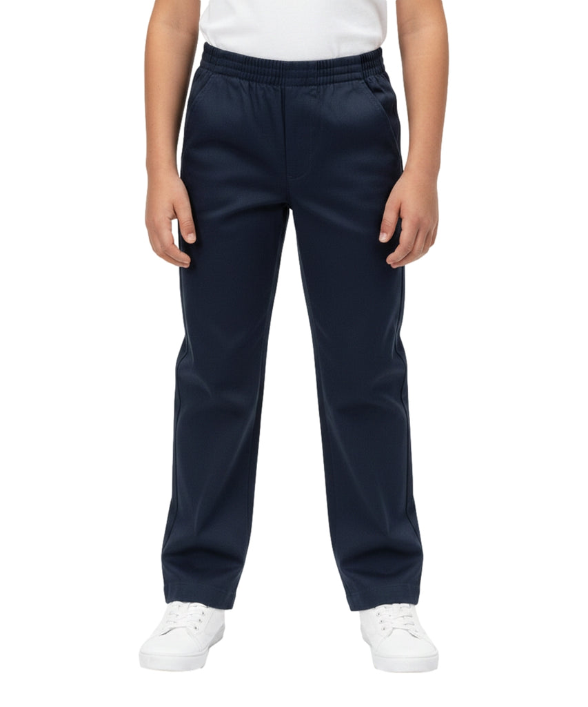 unik Boy's Navy Uniform All Elastic Waist Pull-on Pants 4-16 BU03