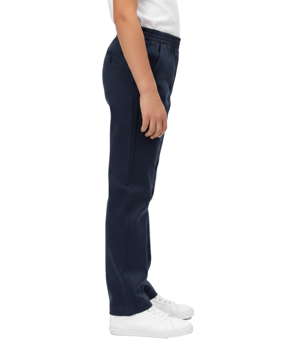 unik Boy's Navy Uniform All Elastic Waist Pull-on Pants 4-16 BU03
