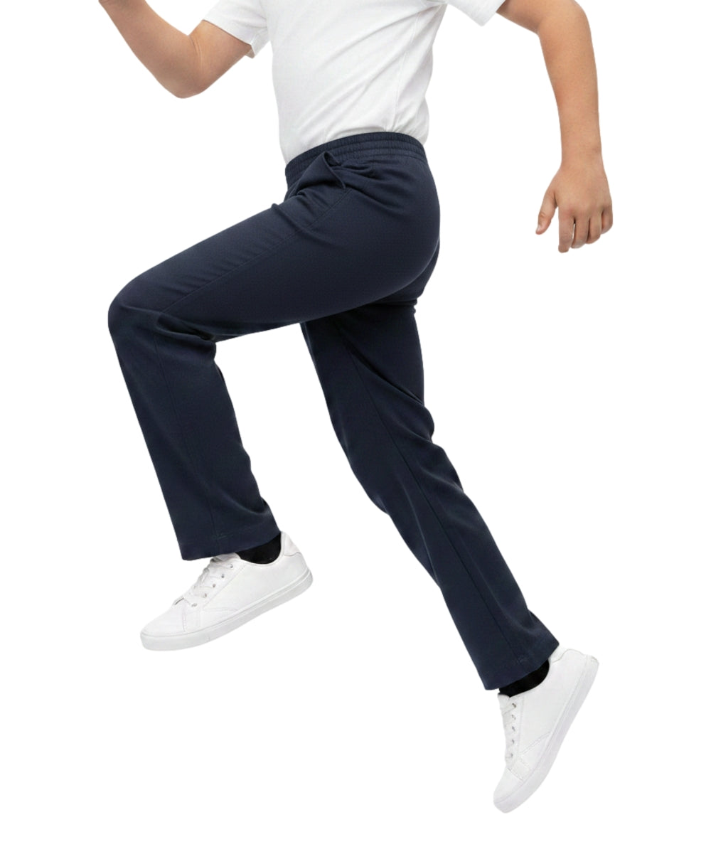 unik Boy's Navy Uniform All Elastic Waist Pull-on Pants 4-16 BU03