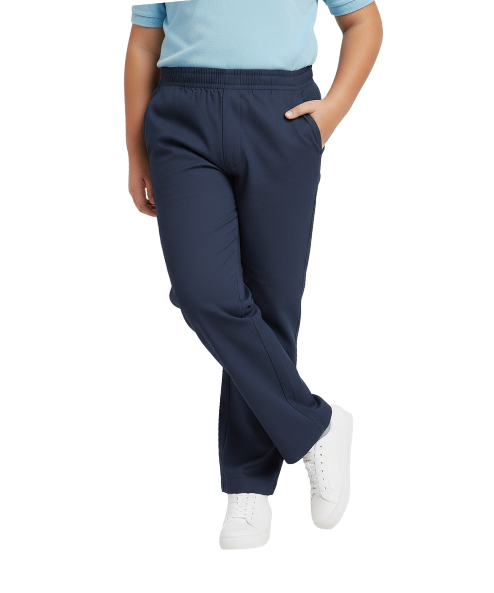 unik Boy's Khaki Uniform All Elastic Waist Pull-on EXTRA HUSKY Pants 4-16 BU03H