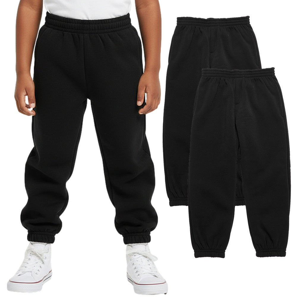 Premium Fleece Pack of Two Sweatpants for Everyday Wear and  PE Class  2PK BUF20