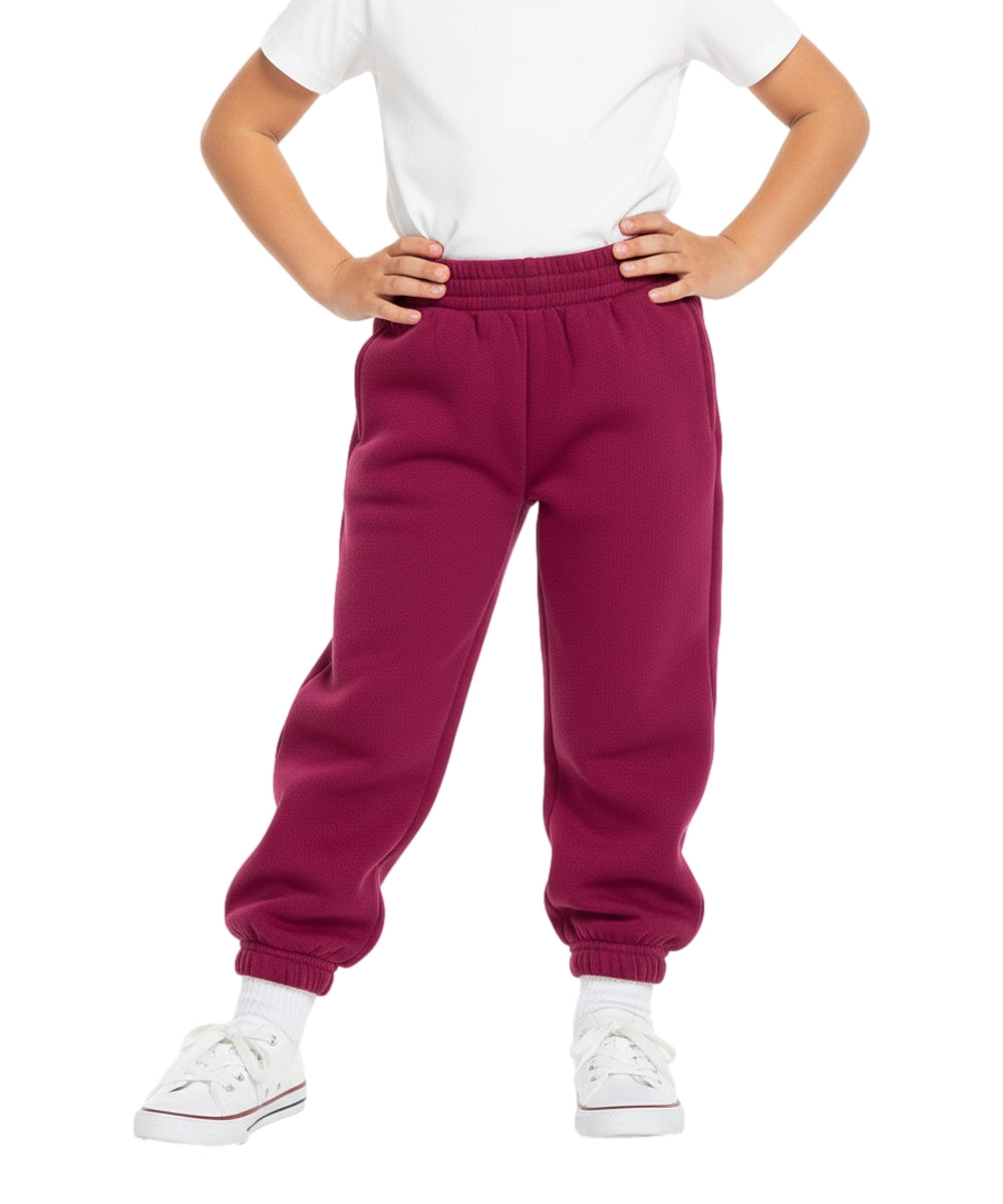 Fleece Pull On Sweatpants  BUF20 Burgundy