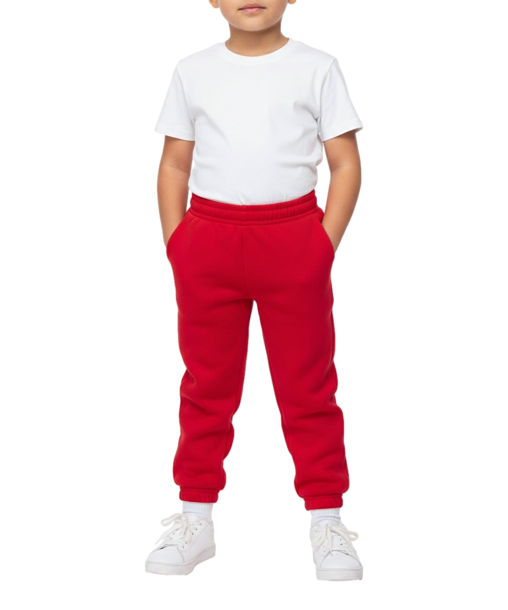 Fleece Pull On Sweatpants  BUF20 Red