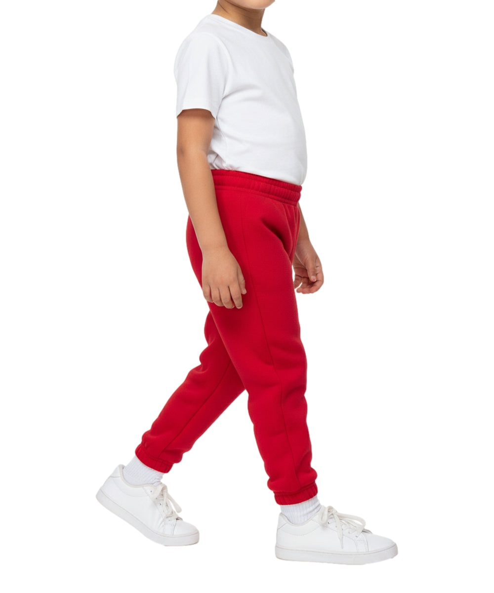 Fleece Pull On Sweatpants  BUF20 Red