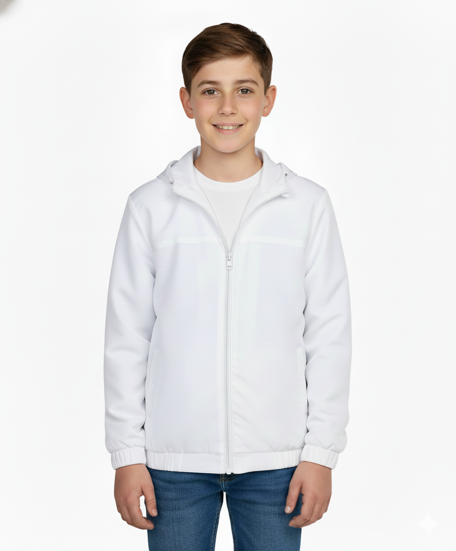 Boys Windbreaker Jacket Navy, White, Khaki BJ402