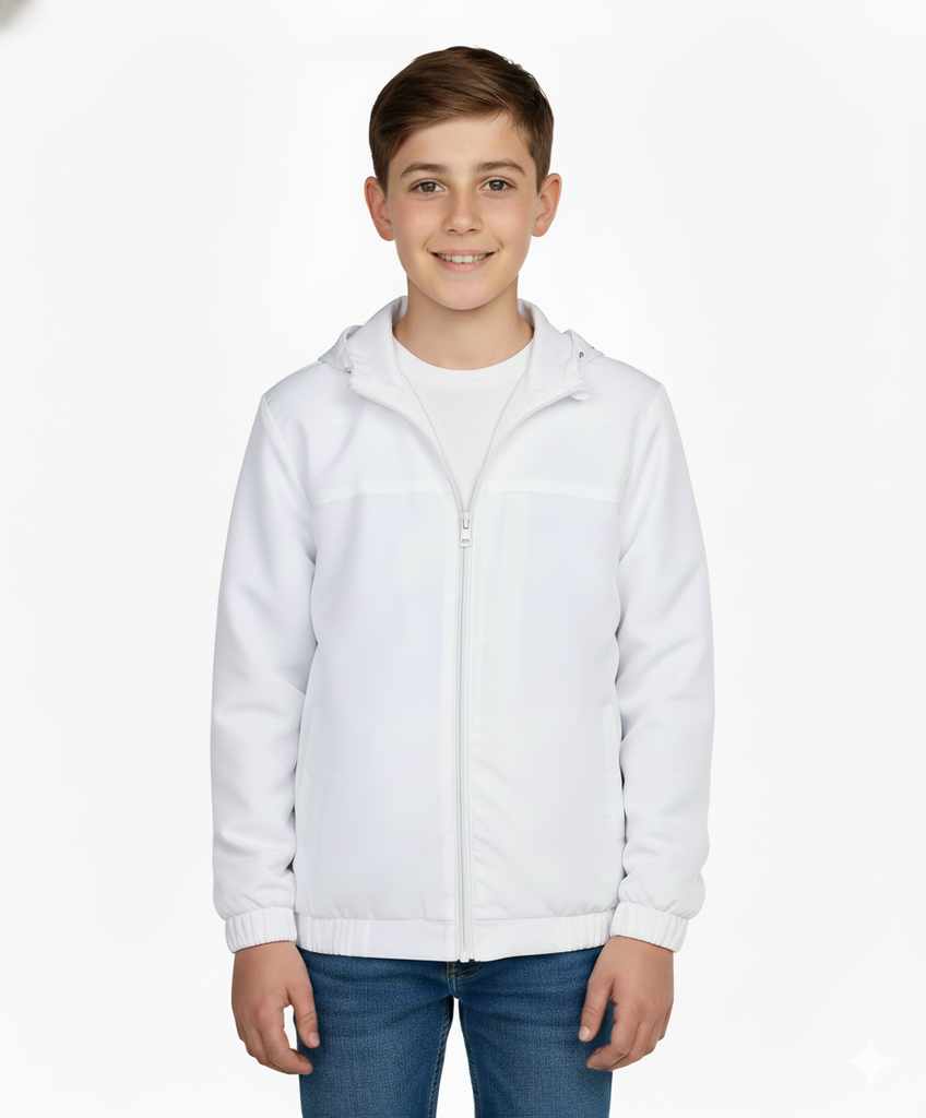Boys Windbreaker Jacket Navy, White, Khaki BJ402