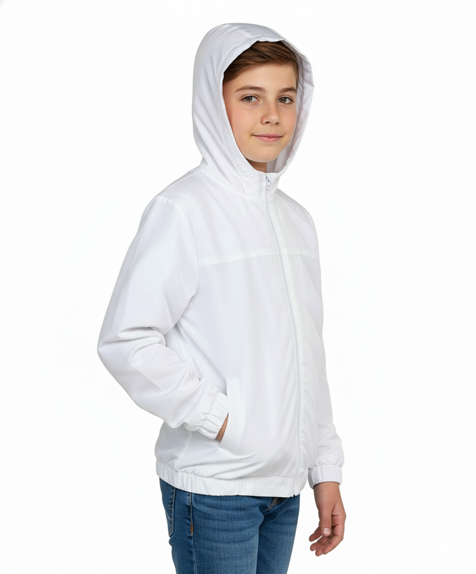 Boys Windbreaker Jacket Navy, White, Khaki BJ402