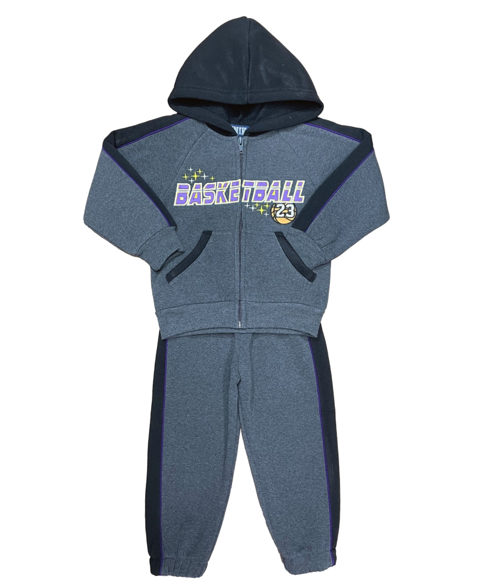 Boy Basketball 23 Tracksuit Charcoal BW2460