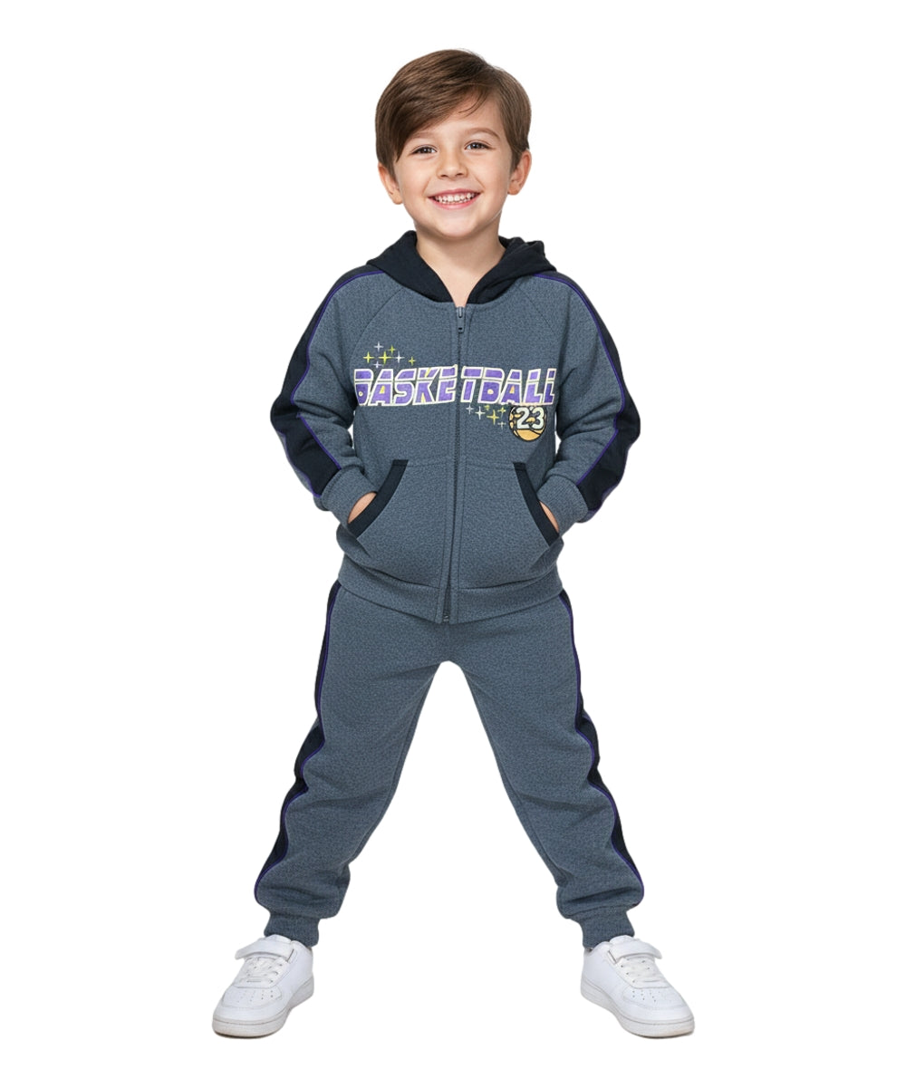 Boy Basketball 23 Tracksuit Charcoal BW2460