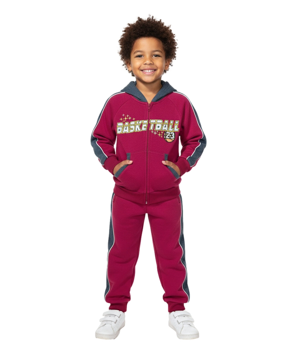 Boy Basketball 23 Tracksuit D. Red BW2460
