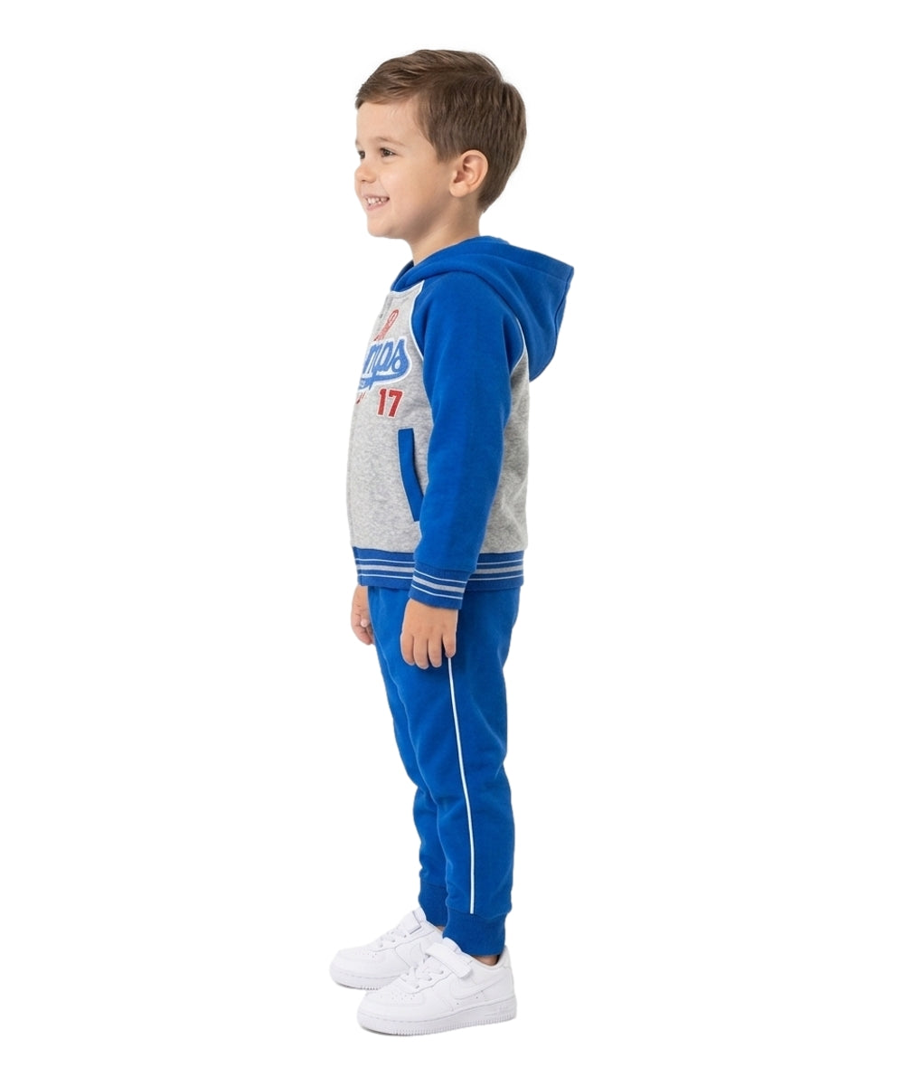 Boy Premium Warm Fleece Champ  Embroidered Tracksuit  BW2655