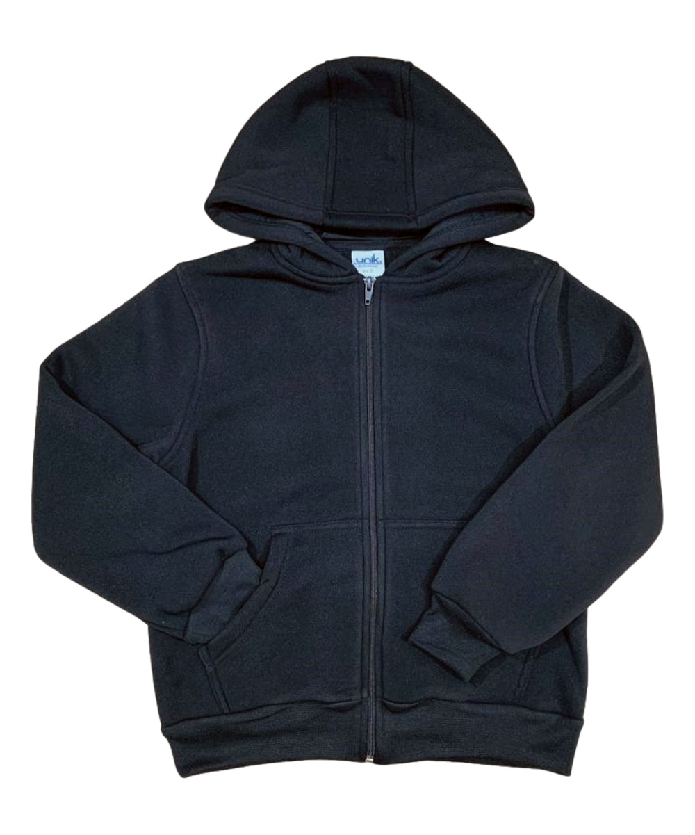 Boys Premium Fleece Zip Up Hoodie Navy BWU11