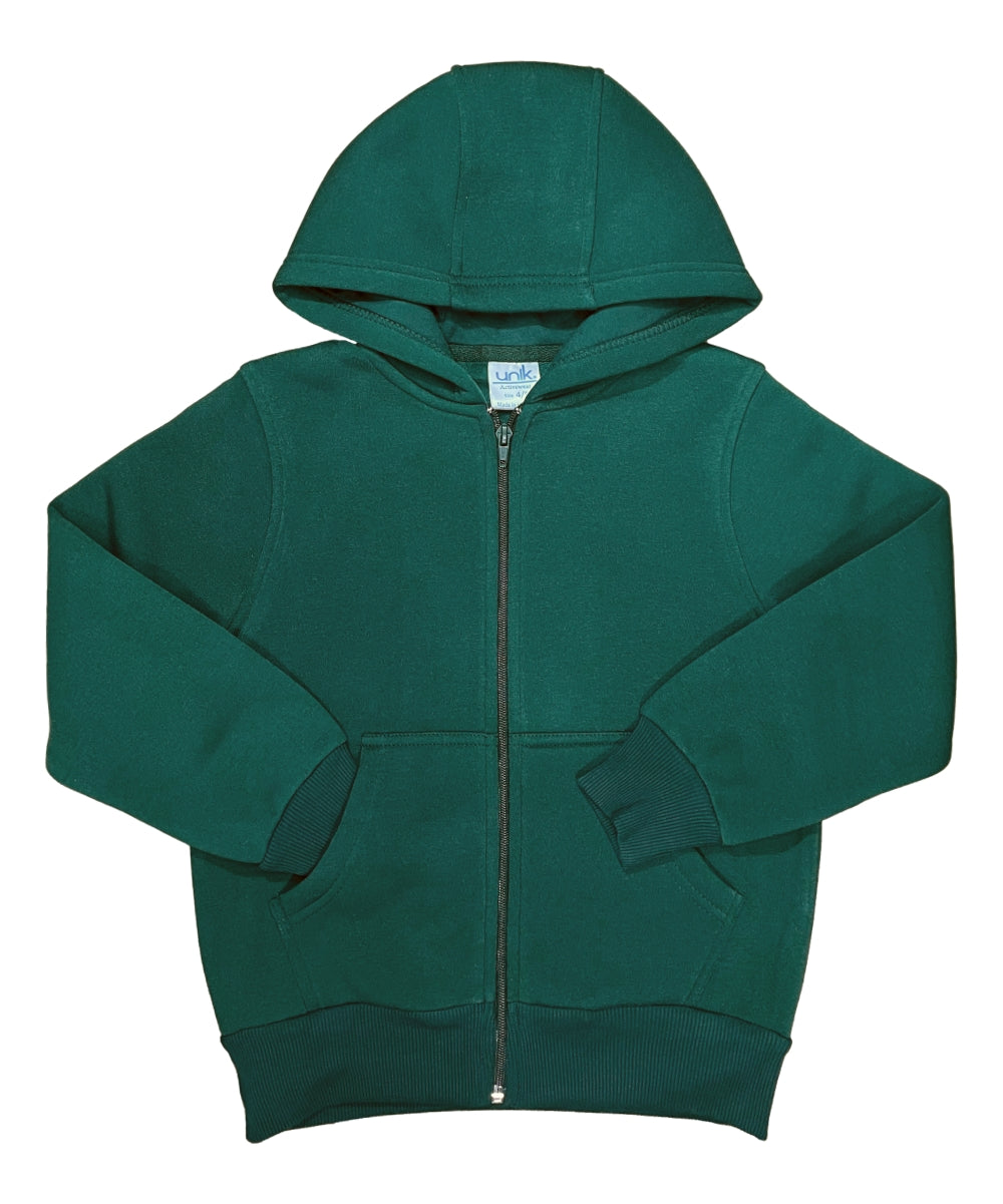 Boys Premium Fleece Zip Up Hoodie Navy BWU11