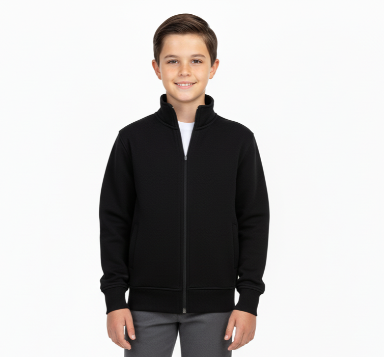 Boys and Girls Premium Fleece Zip Up Sweater BWU12