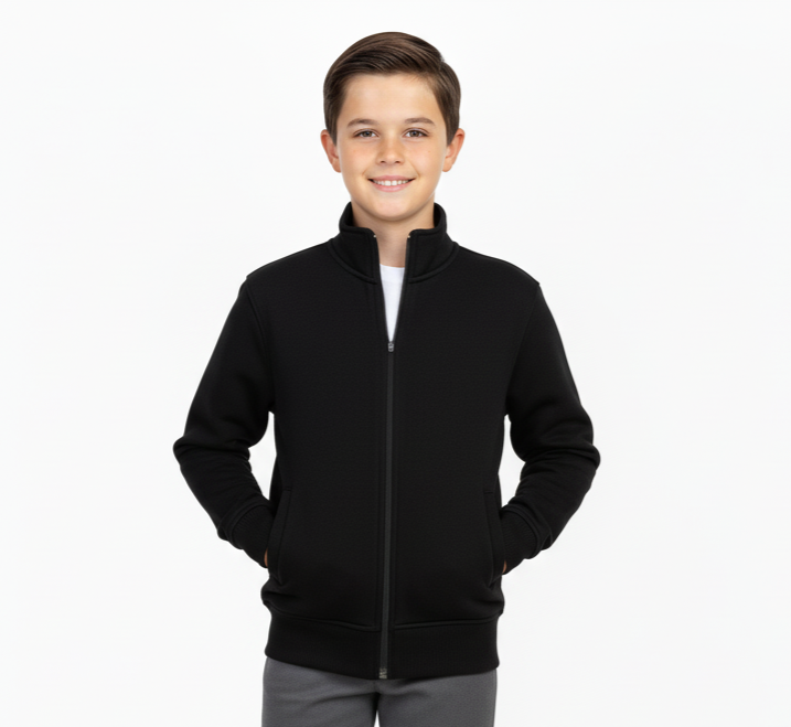 Boys and Girls Premium Fleece Zip Up Sweater BWU12