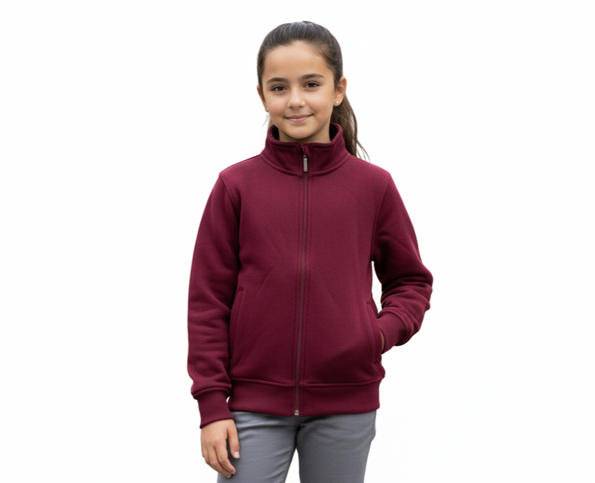 Girls and Boys Premium Fleece Zip Up Sweater BWU12