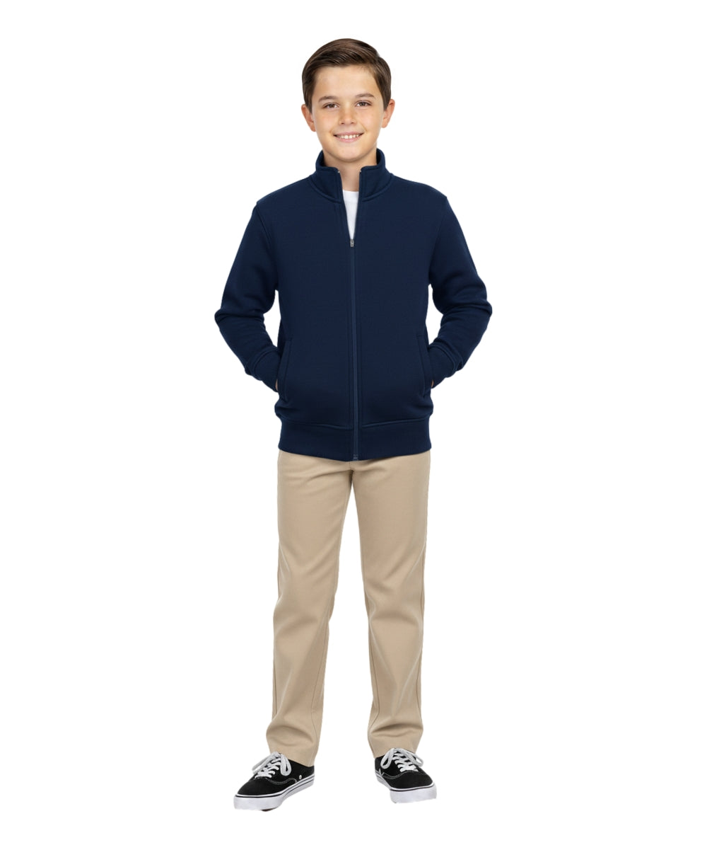 Boys and Girls Premium Fleece Zip Up Sweater BWU12