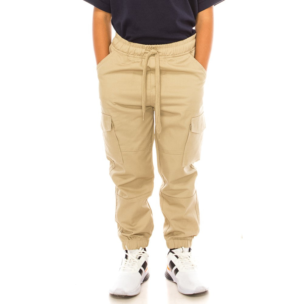 Boy Cargo Jogger Pants for Everyday Wear and School Uniforms 4-16 CG04