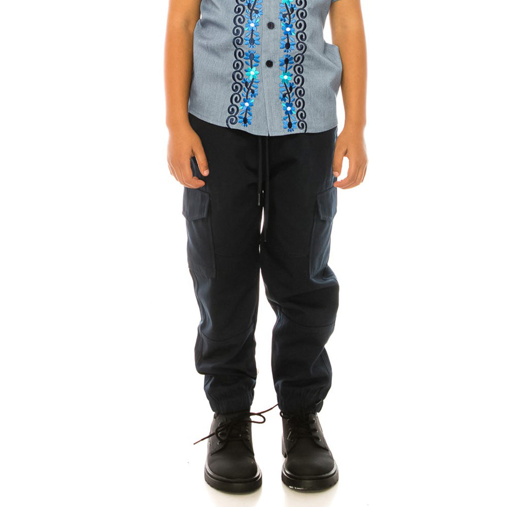 Boy Cargo Jogger Pants for Everyday Wear and School Uniforms 4-16 CG04