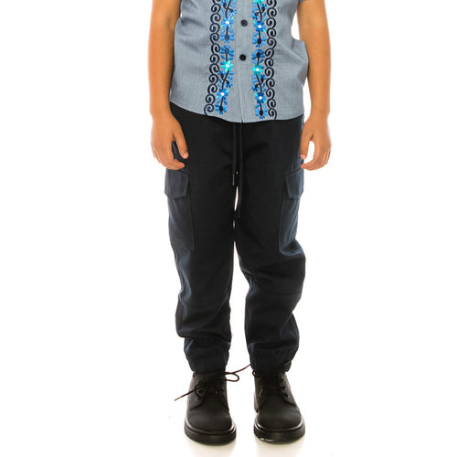 Boy Cargo Jogger Pants for Everyday Wear and School Uniforms 4-16 CG04