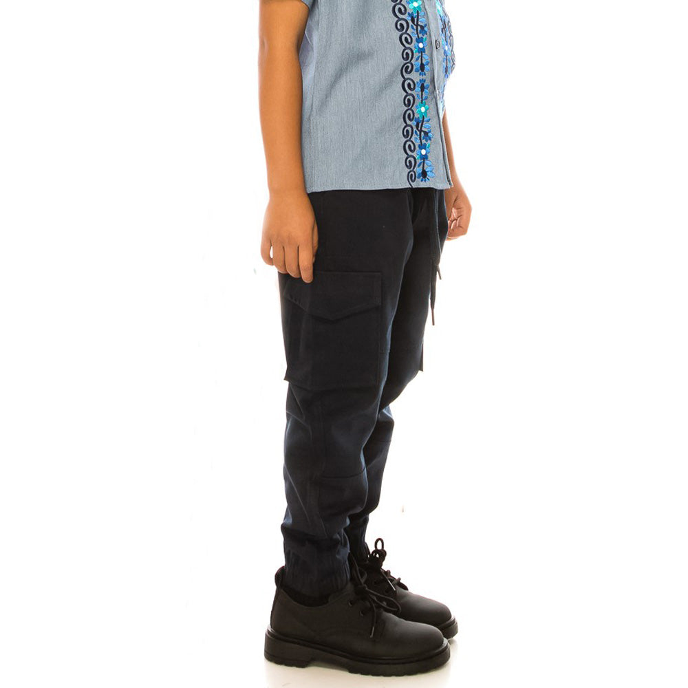 Boy Cargo Jogger Pants for Everyday Wear and School Uniforms 4-16 CG04