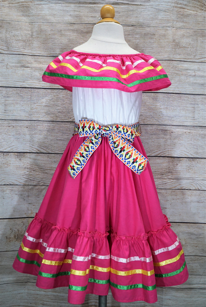 unik Girl's Fancy Traditional Mexican Cinco De Mayo Fiesta Dress Size –  unik Retail