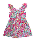 Tropical Rayon Floral Dress Pink Hawaii DR2120