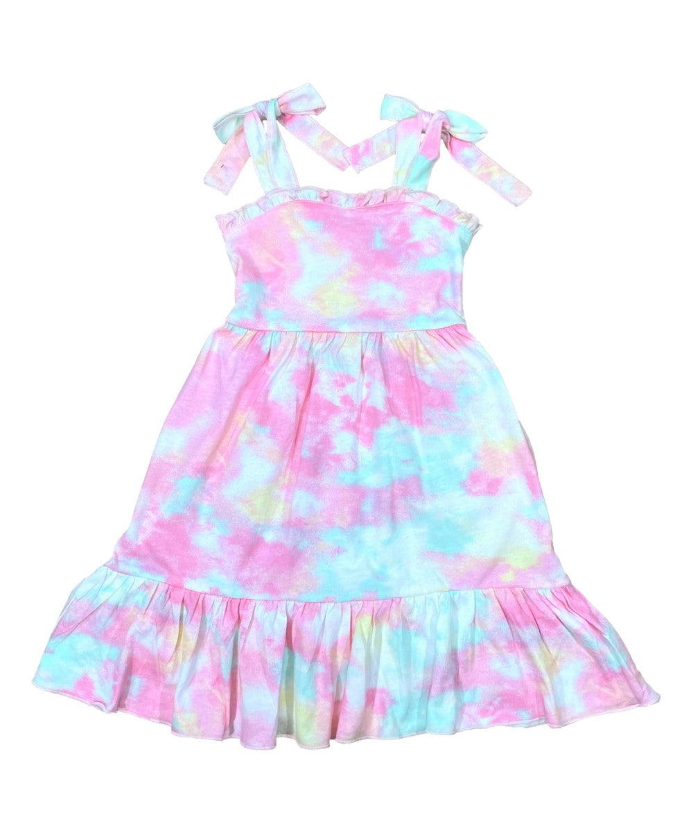 Girl Tie-Dye Dress Mix Pink TD DR2230