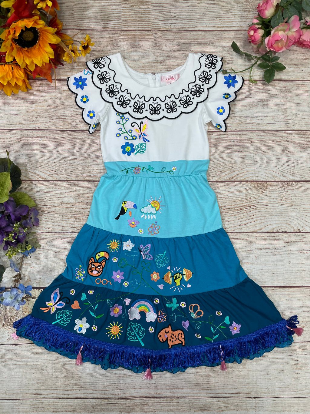 Unik Embroidered Butterfly Dreams Magical Dress DR2245